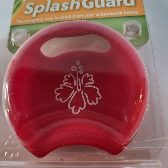 Guyotdesigns Universal Splash Guard Red Hibiscus Flower Wide Mouth Water Bottles - Picture 5 of 7